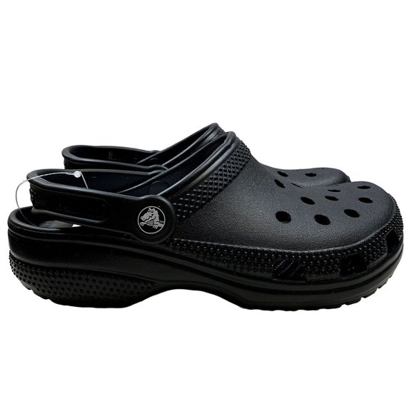 CROCS Other - Crocs Classic Clogs Mens 5 Womens 7 Black Slip On Light Water Friendly Sandals 2